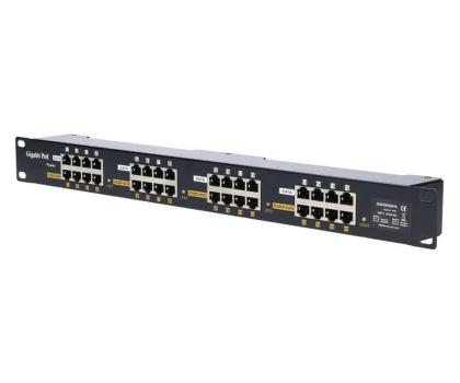 Akcesoria sieciowe ExtraLink 16 Portowy Gigabit PoE Injector 16x 1000Mb/s RJ45, Obudowa R